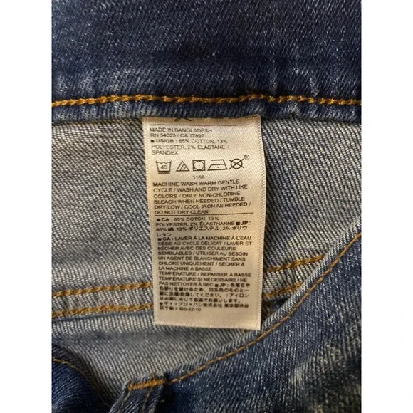 Banana Republic High-Rise Barrel Jean Dark Wash Utility Blue Denim 32/14 - Picture 5 of 10